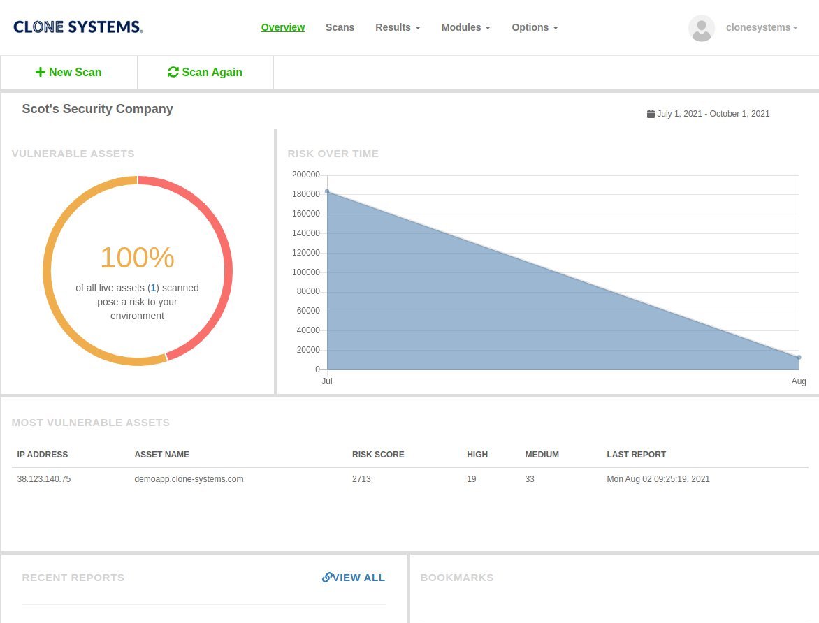 Clone Systems Vulnerability Assessment Overview