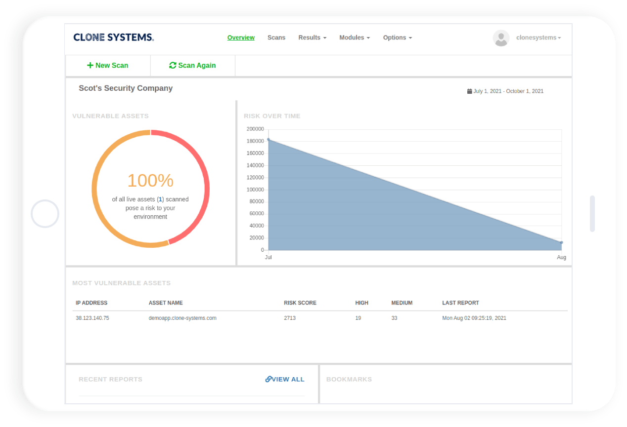 Clone Systems Vulnerability Assessment Overview